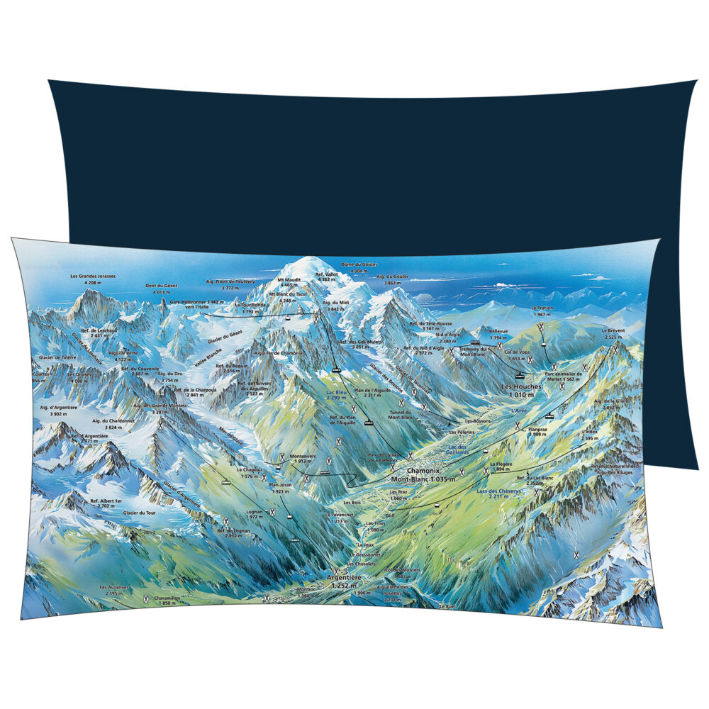 Coussin chamonix - mont blanc été