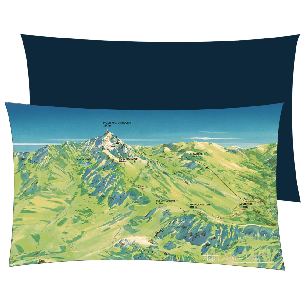 Coussin la mongie été