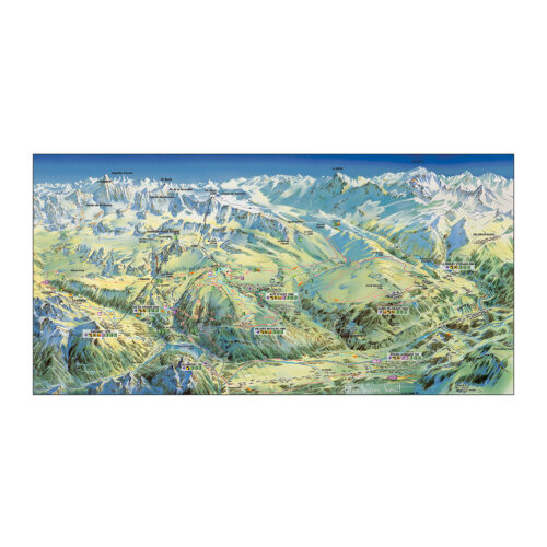 Serviette 70x140 alpe d'huez été