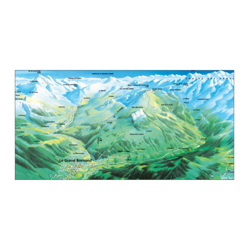 Serviette 70x140 le grand bornand - chinaillon été