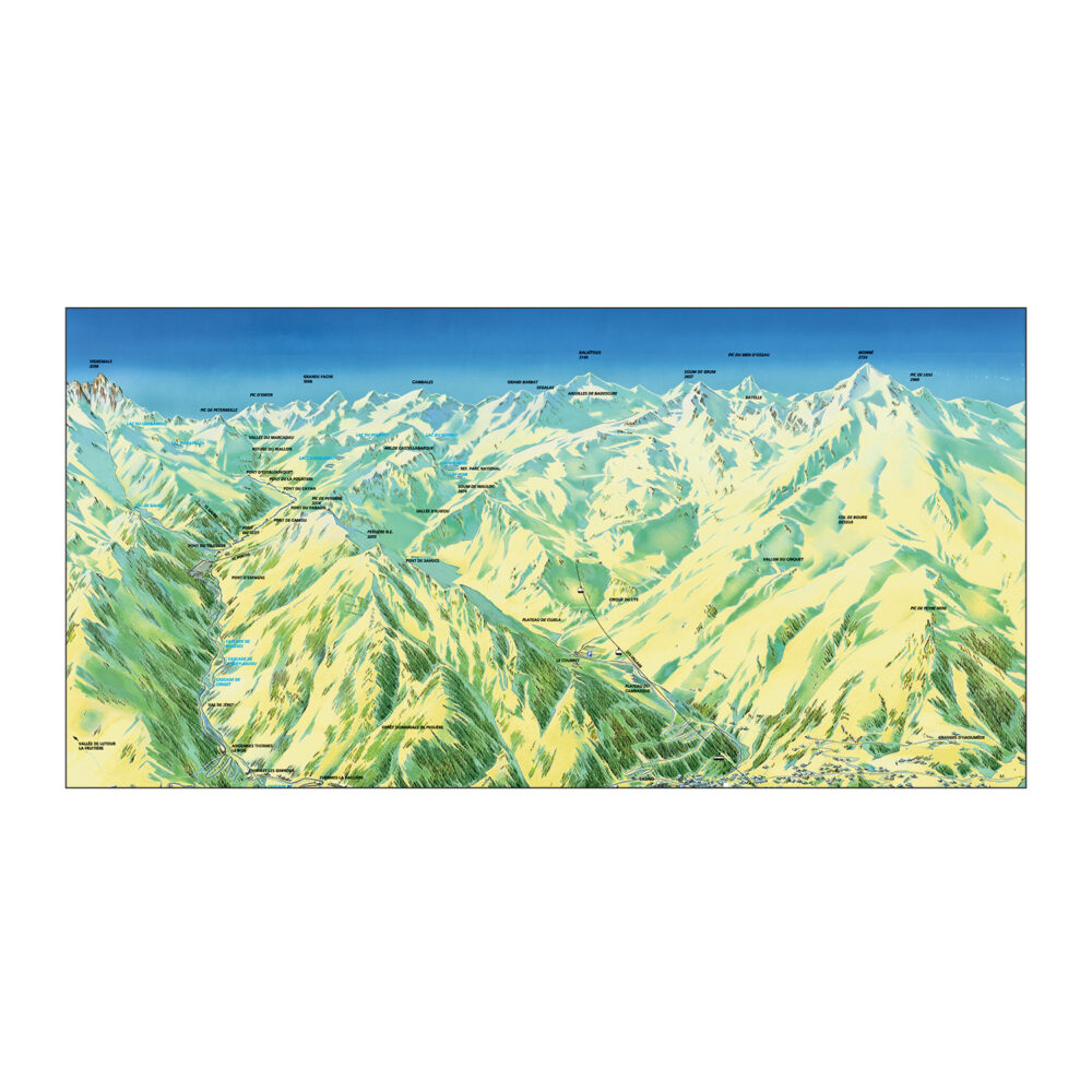 Serviette 70x140 cauterets été