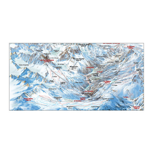 Serviette 70x140 chamonix - mont blanc