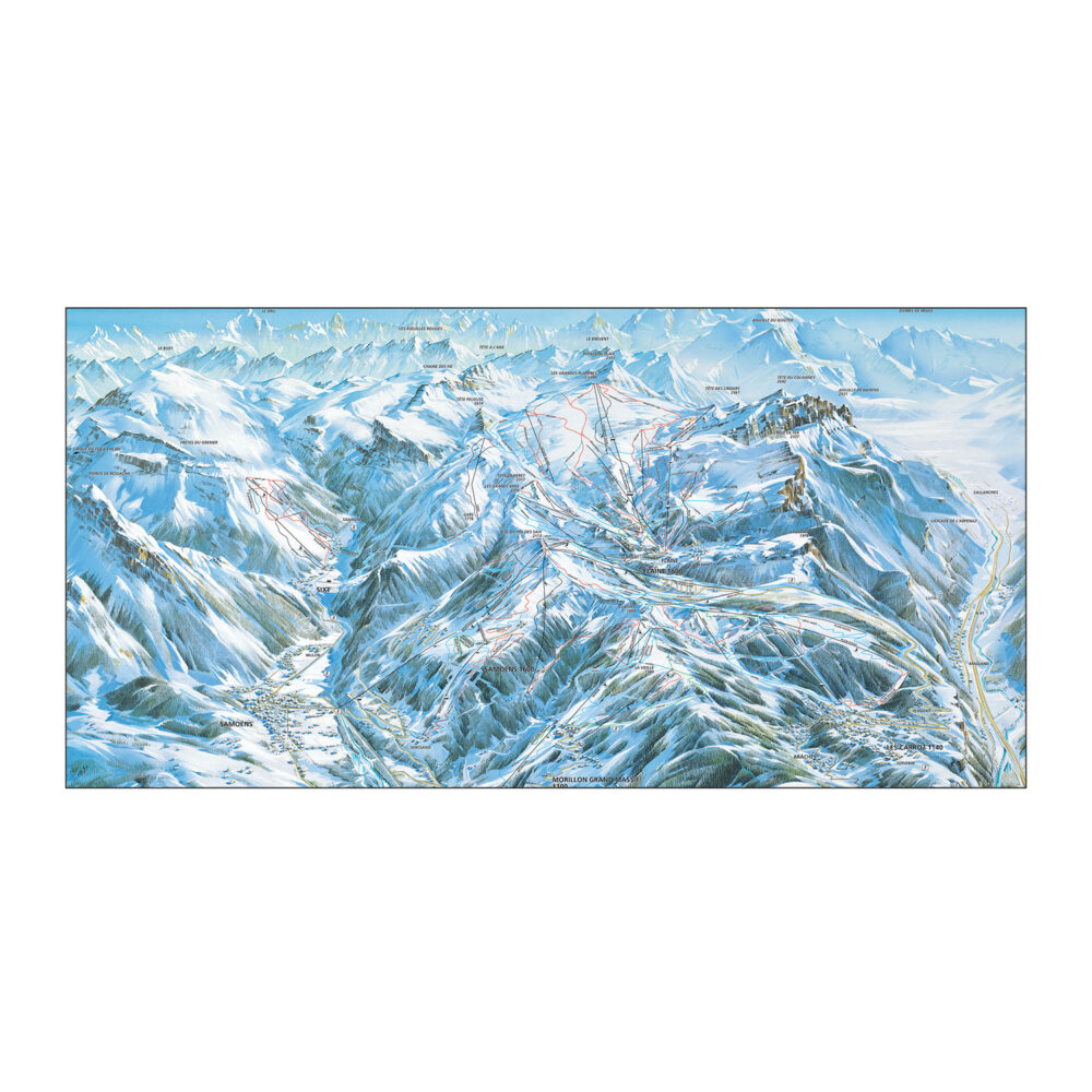 Serviette 70x140 le grand massif