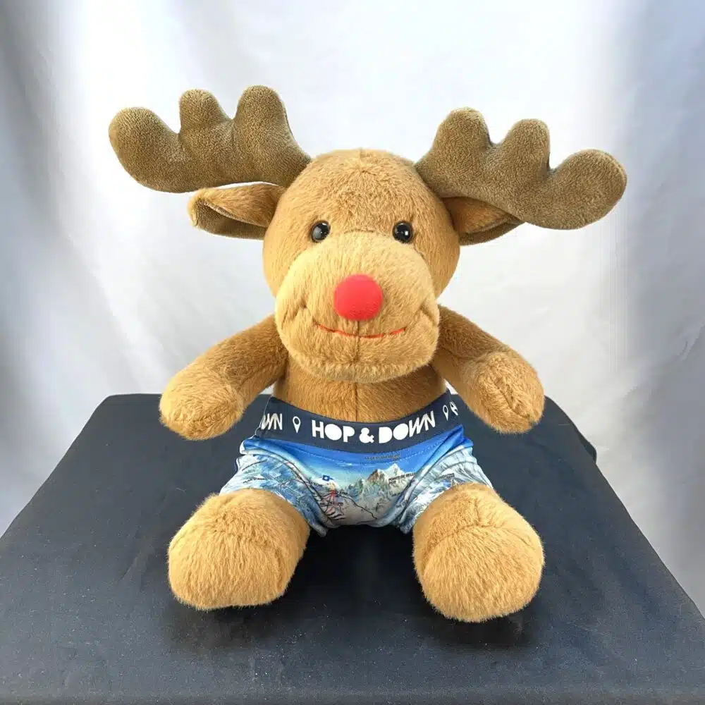 Peluche Renne Hoppy monterosa ski – Image 3