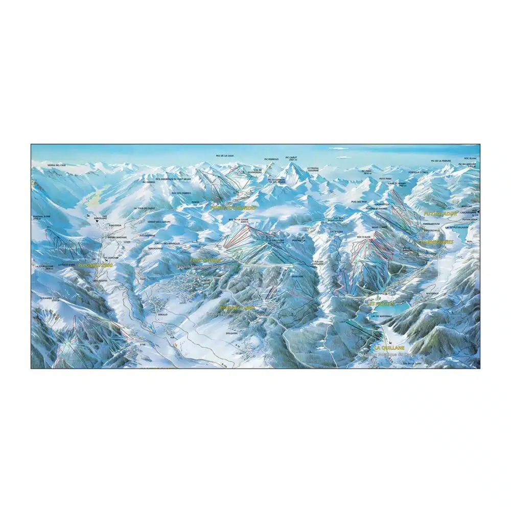 Serviette 70x140 neiges catalanes